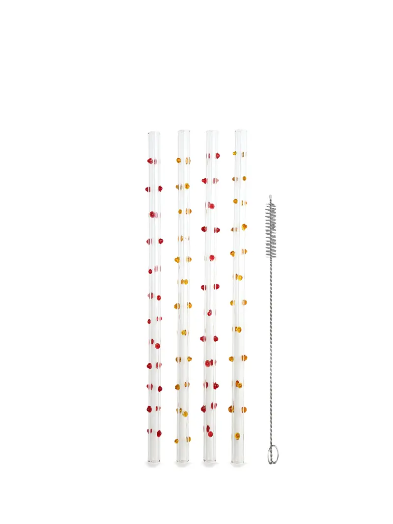 Bild på Sugrör Dotti lång, 4-pack