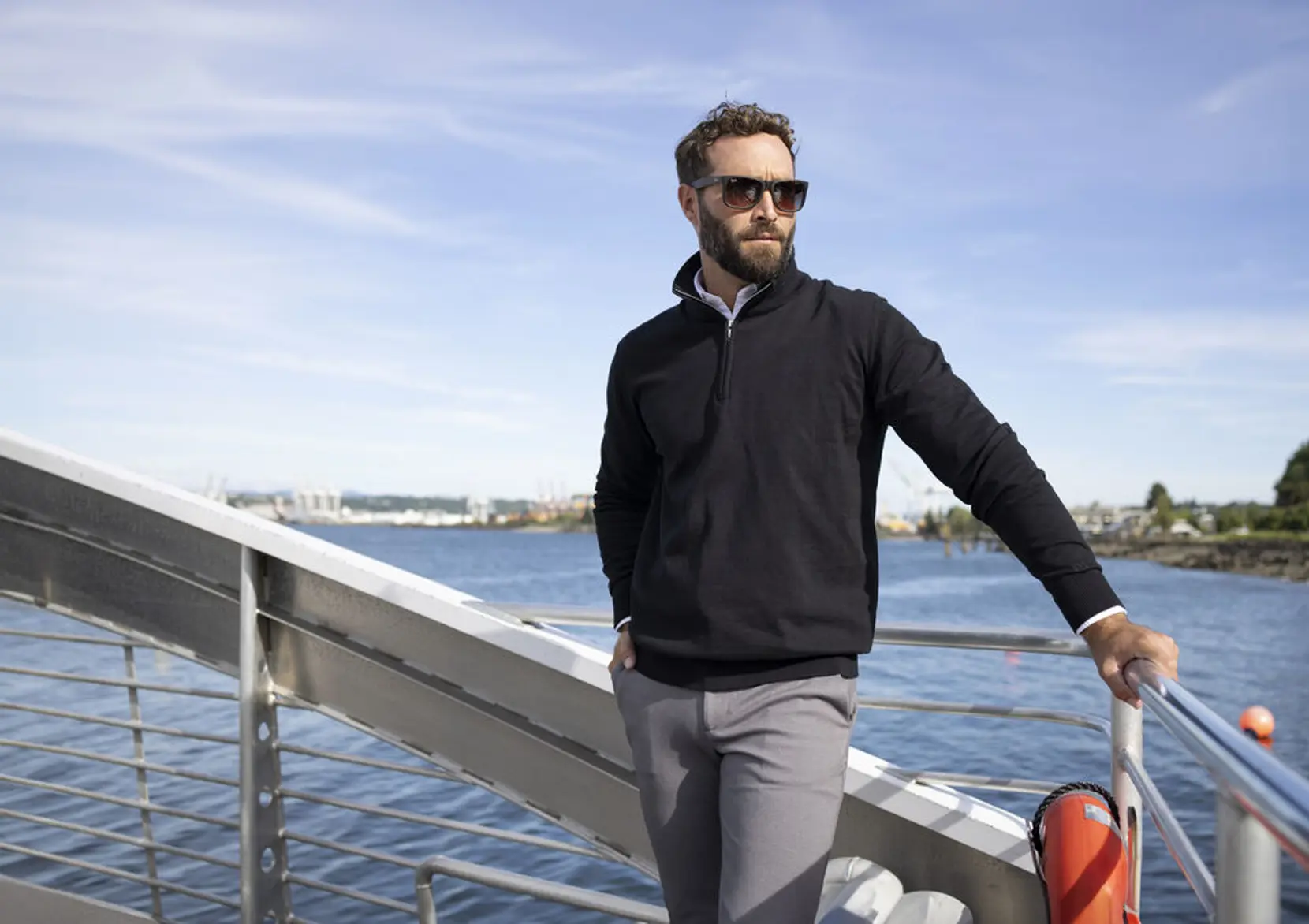 Bild på Oakville Half Zip Sweater Men Bild på Oakville Half Zip Sweater Men