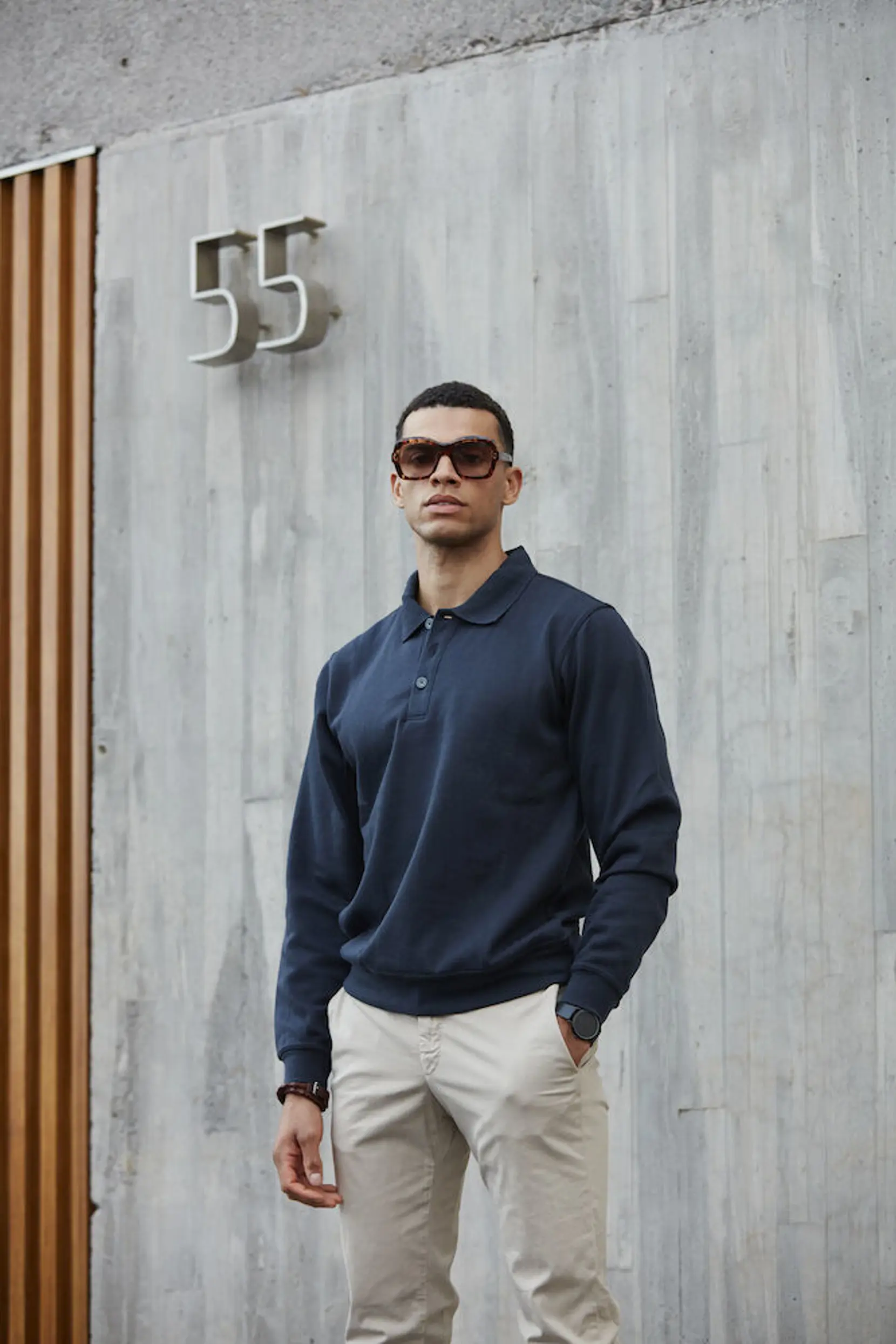 Bild på Basic Polo Sweater Bild på Basic Polo Sweater