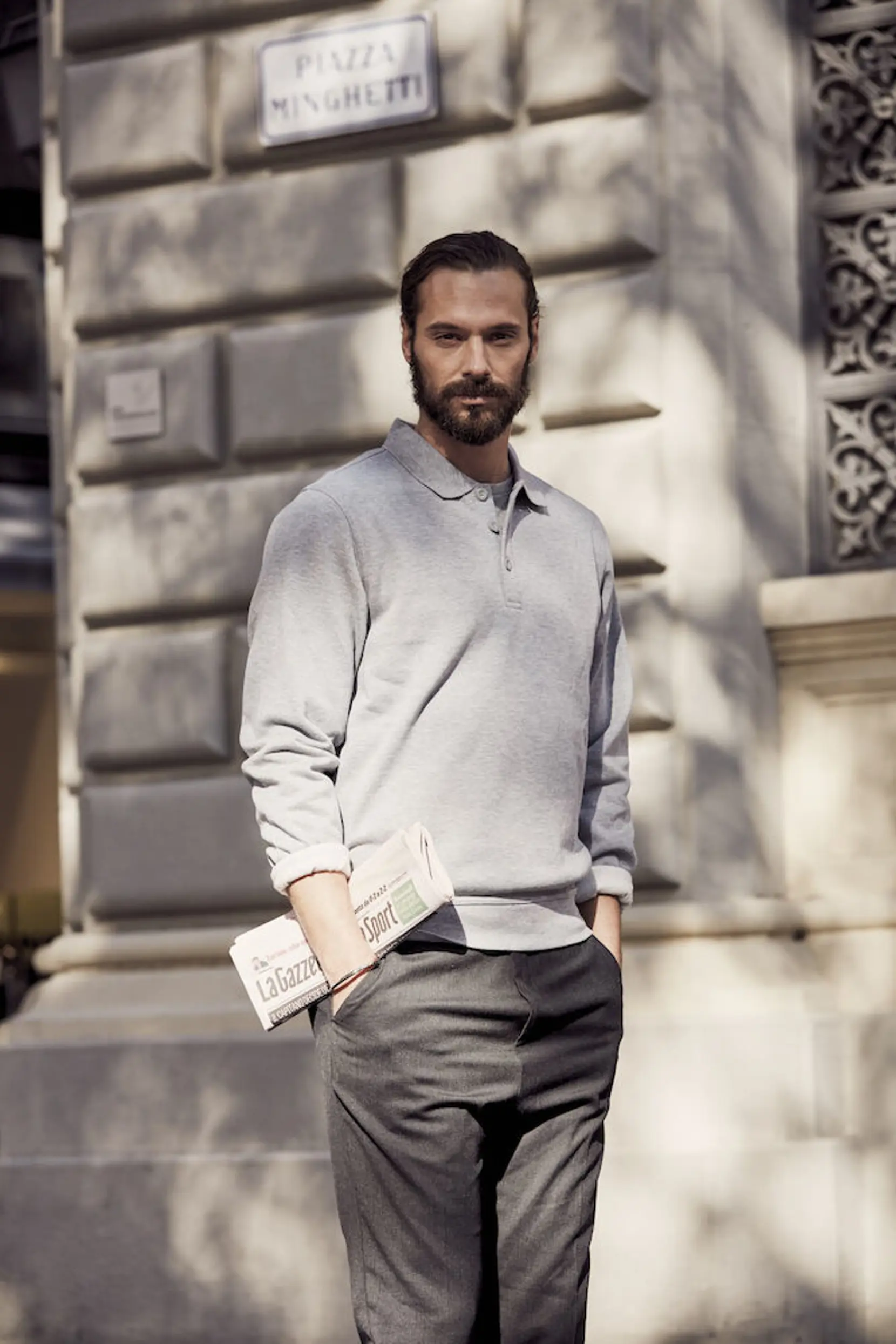Bild på Basic Polo Sweater Bild på Basic Polo Sweater