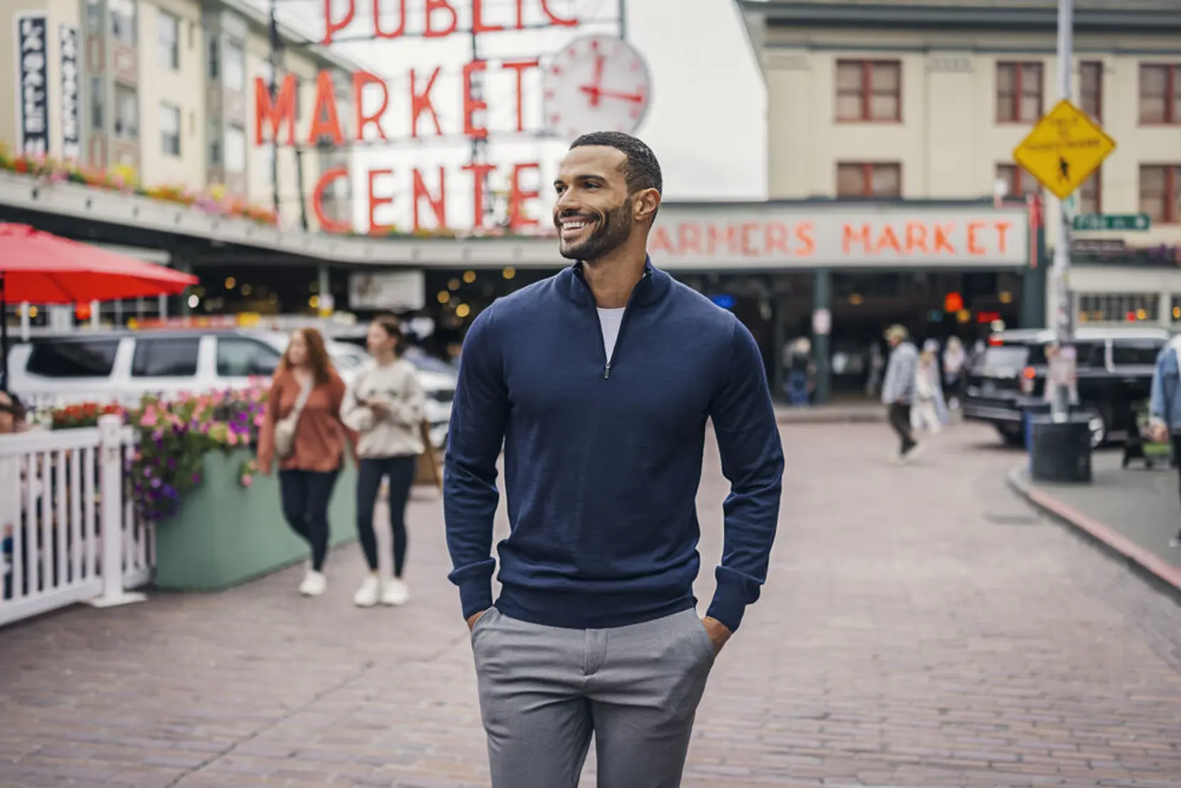 Bild på Everett Half Zip Sweater