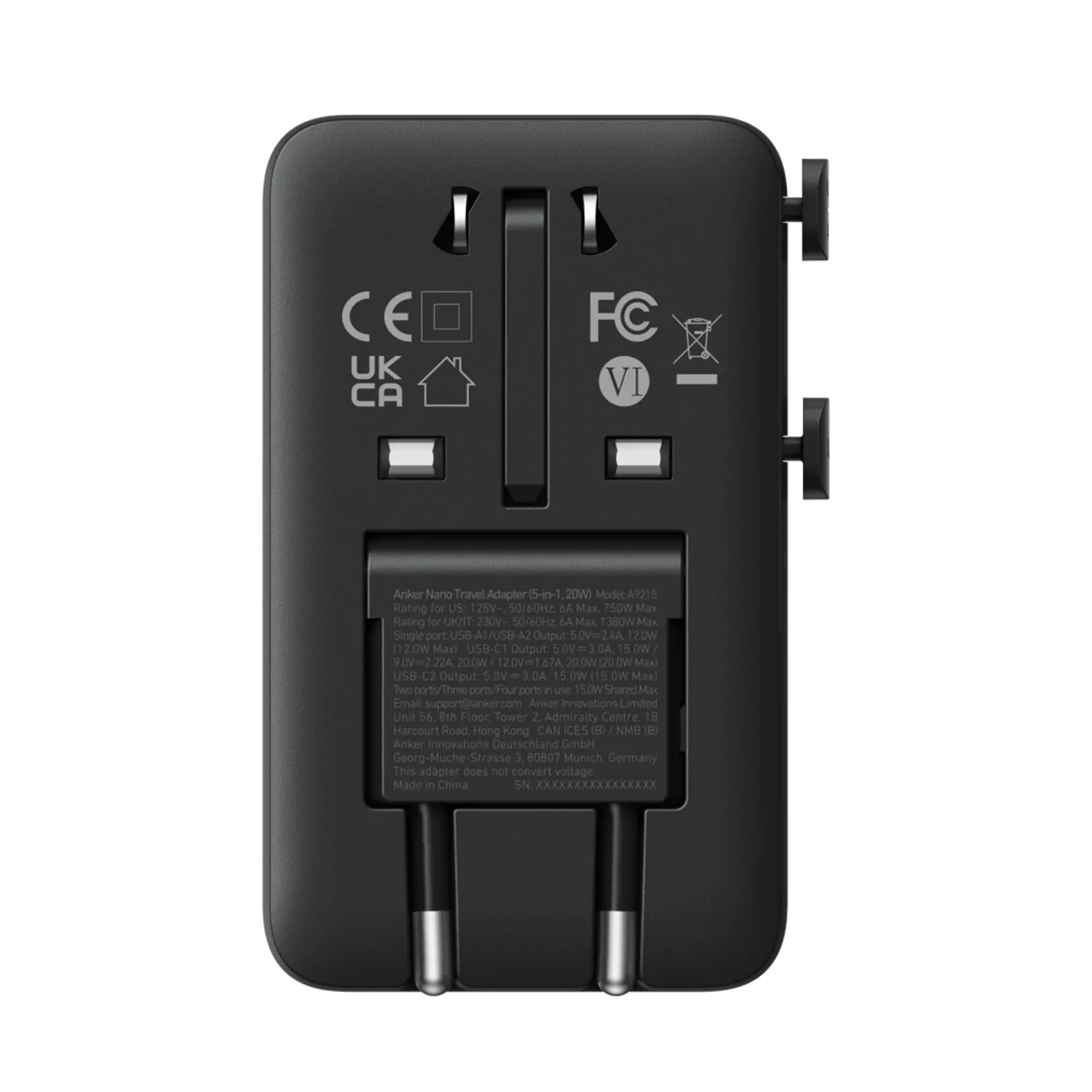 Bild på Anker Nano reseadapter (5-i-1, 20W) Bild på Anker Nano reseadapter (5-i-1, 20W)