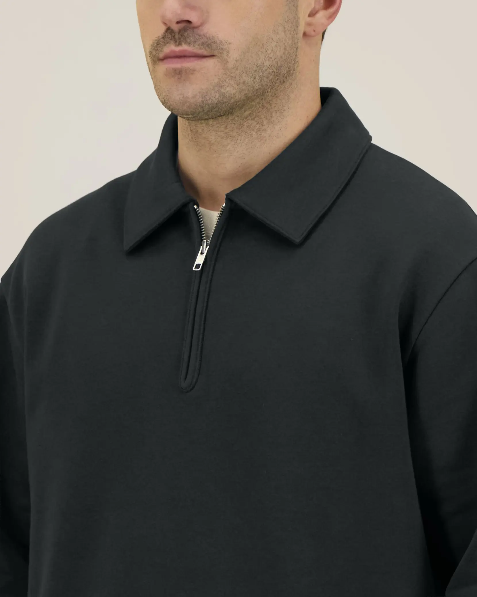 Bild på Proper The unisex zip polo sweatshirt Bild på Proper The unisex zip polo sweatshirt