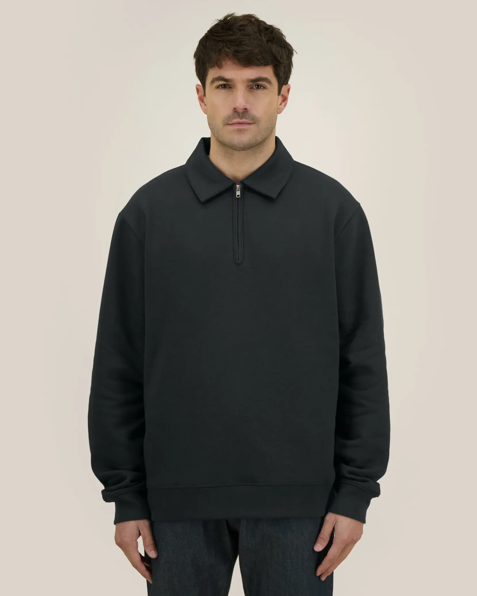 Bild på Proper The unisex zip polo sweatshirt Bild på Proper The unisex zip polo sweatshirt