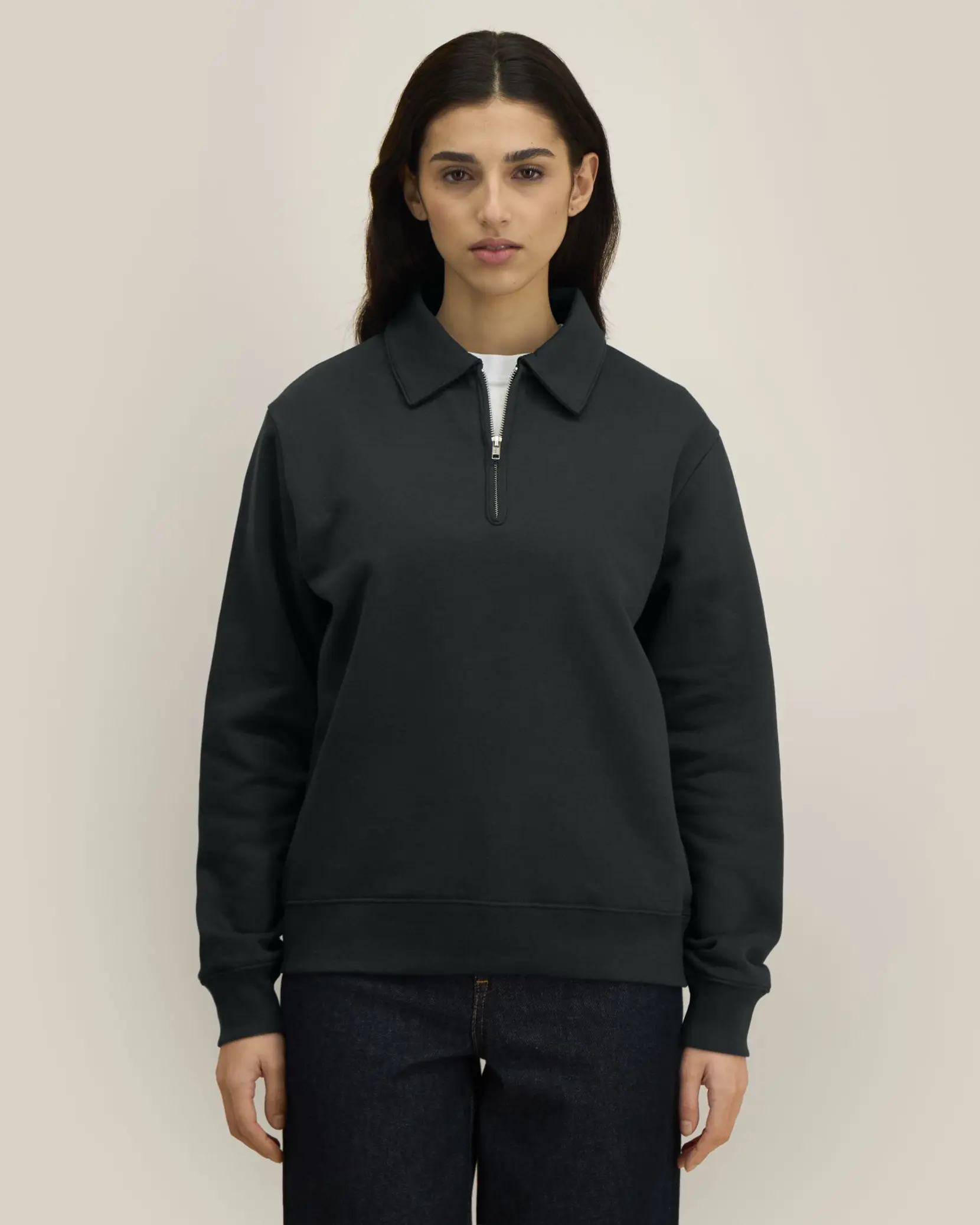 Bild på Proper The unisex zip polo sweatshirt Bild på Proper The unisex zip polo sweatshirt