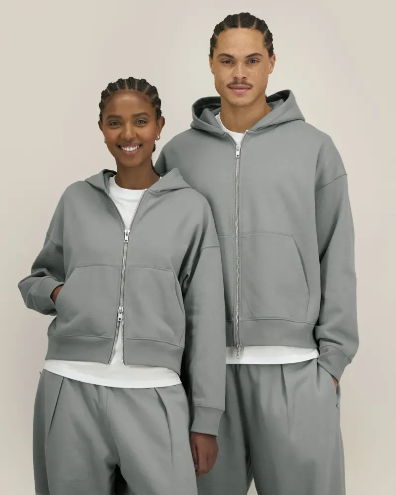 Bild på Fronter The unisex boxy zip-through hoodie