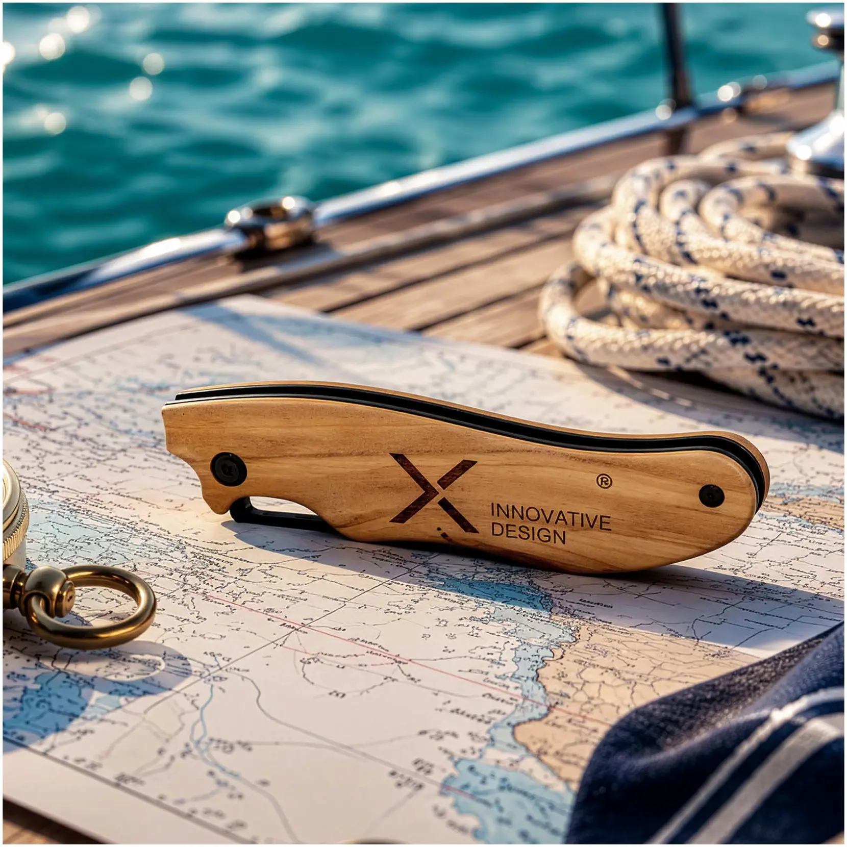 Bild på SCX.design T33 hopfällbar kniv i olivträ Bild på SCX.design T33 hopfällbar kniv i olivträ