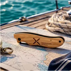 Bild på SCX.design T33 hopfällbar kniv i olivträ