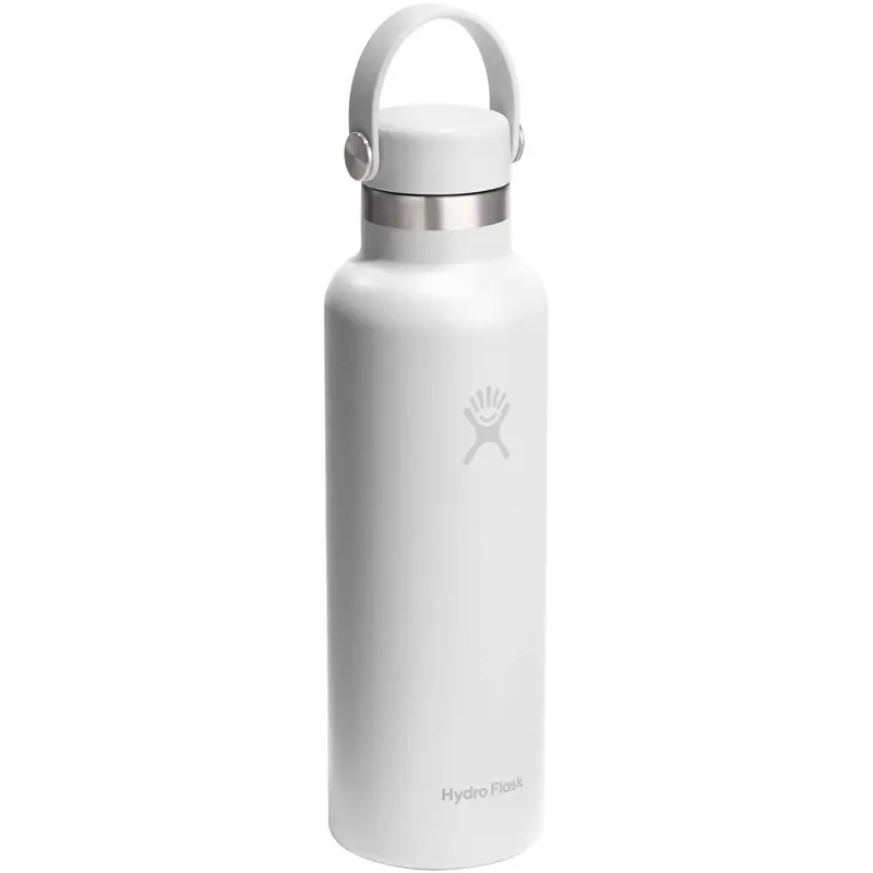 Bild på Hydra Flask Standard Mouth 621ml isolerad vattenflaska i rostfritt stål med lock med sugrör