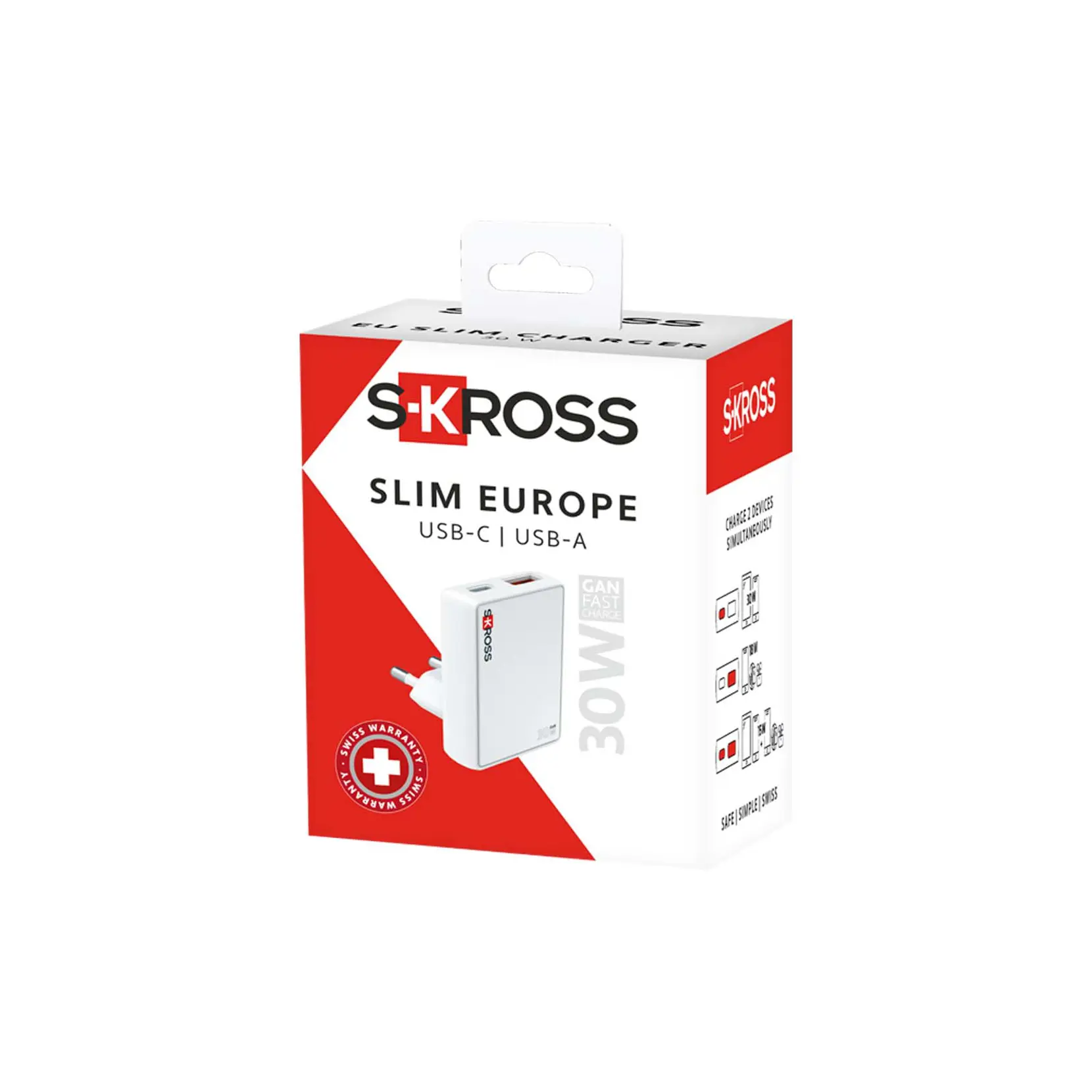 Bild på SKROSS® Slim 30W väggladdare för Europa