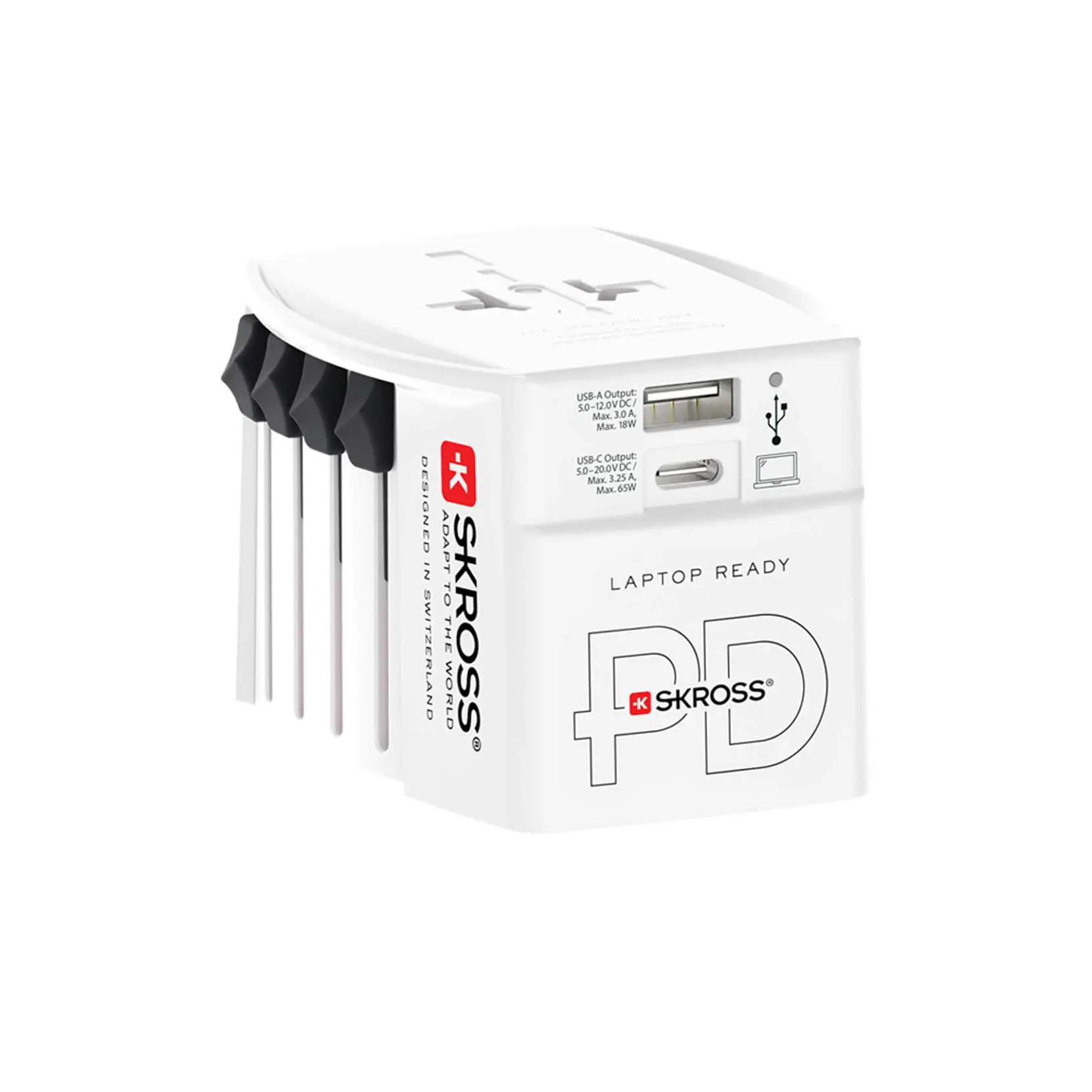 Bild på SKROSS® MUV AC65PD världsadapter med USB-C-kabel 