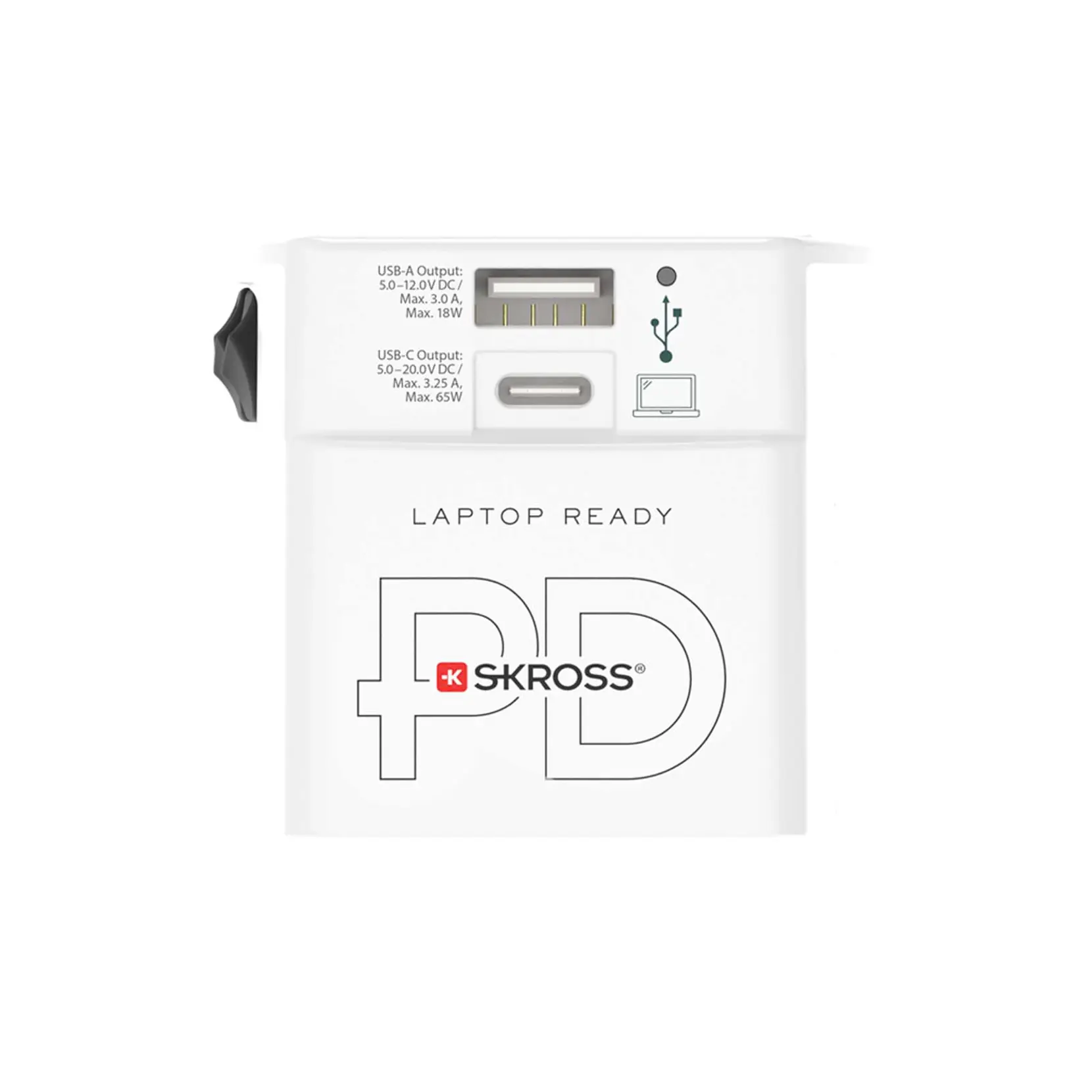 Bild på SKROSS® MUV AC65PD världsadapter med USB-C-kabel 