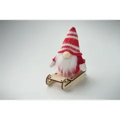 Bild på Tomte på träsläde