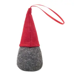 Bild på Julgranspryna med tomte i filt