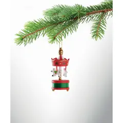 Bild på Julgransprydnad karusell trä