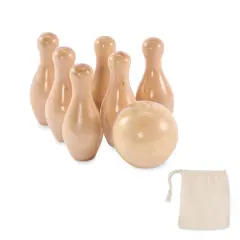 Bild på Mini bowlingspel i furu