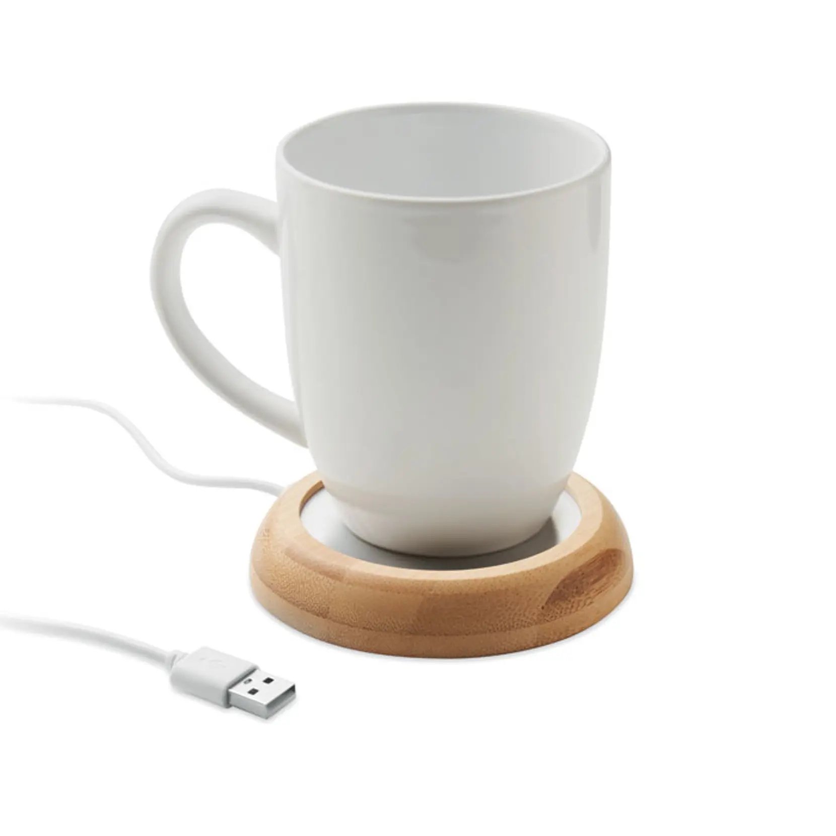 Bild på Muggvärmare i bambu med USB