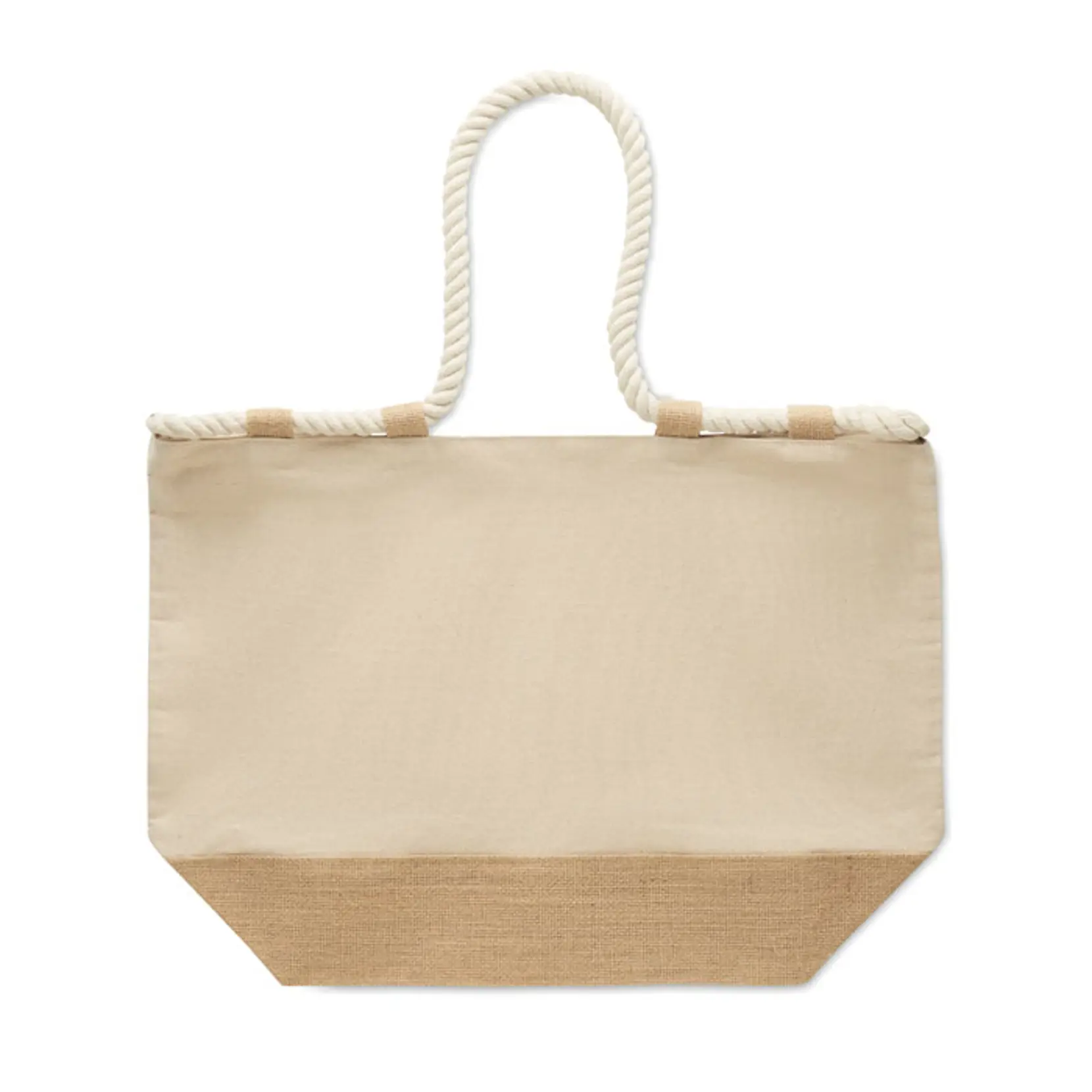 Bild på Strandväska i canvas/jute Bild på Strandväska i canvas/jute