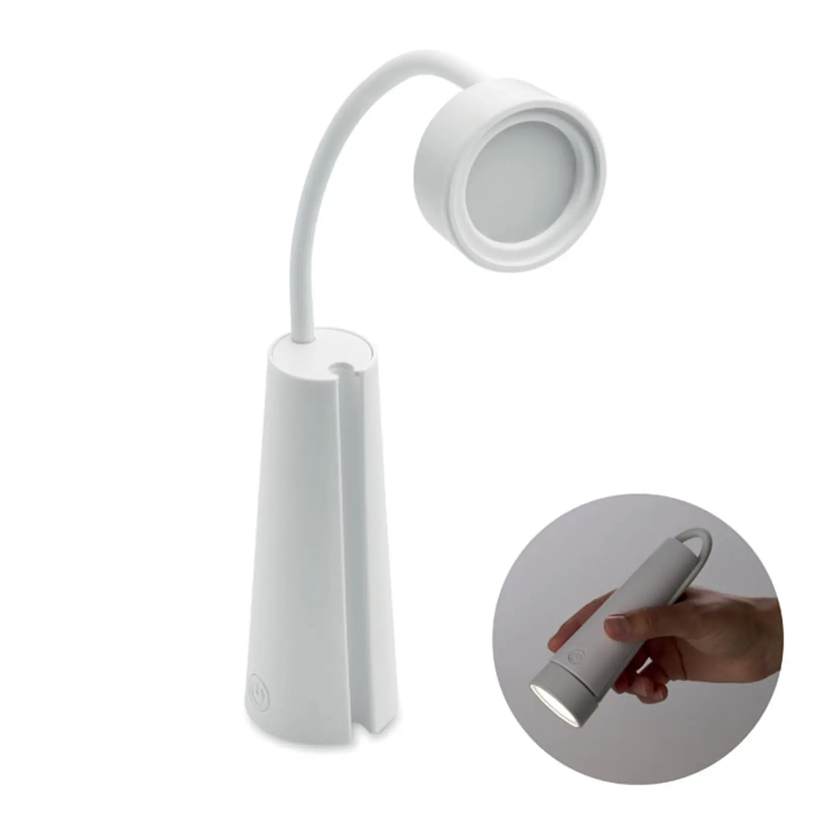 Bild på 2-i-1 bordslampa/ficklampa Bild på 2-i-1 bordslampa/ficklampa