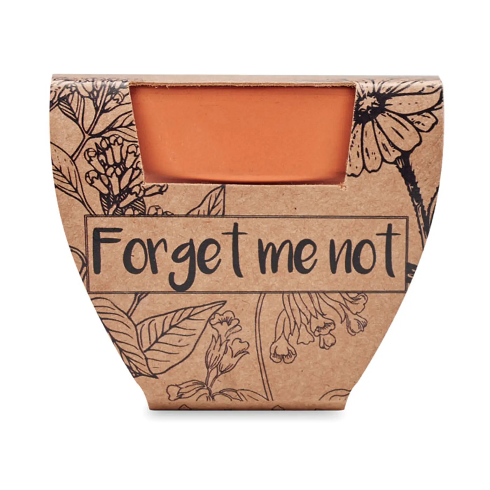 Bild på Terracotta skål 'forget me not' Bild på Terracotta skål 'forget me not'