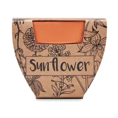 Bild på Terracotta skål 'sunflower'