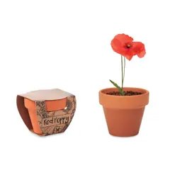 Bild på Terracotta skål 'poppy'