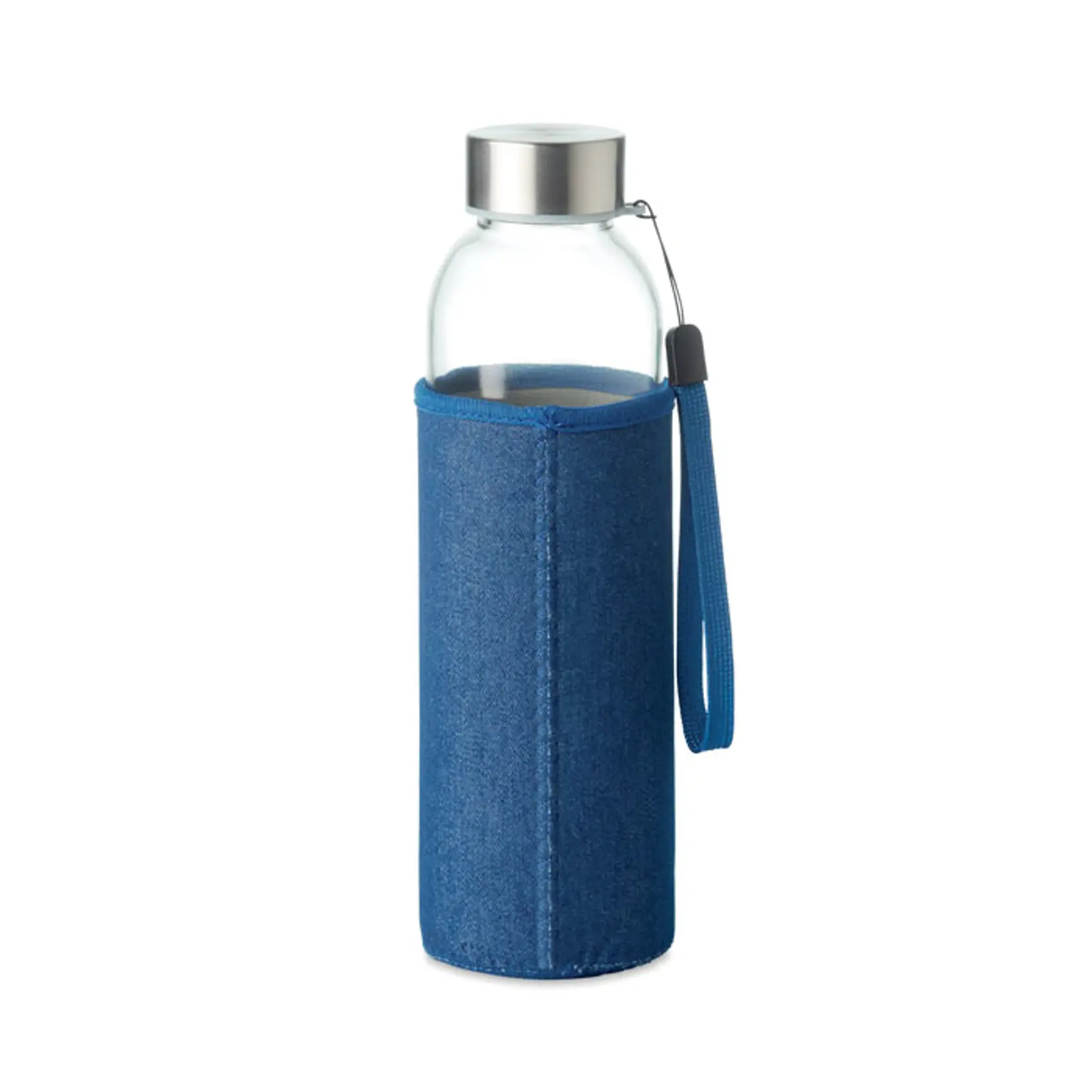 Bild på Glasflaska i jeansfodral 500 ml Bild på Glasflaska i jeansfodral 500 ml