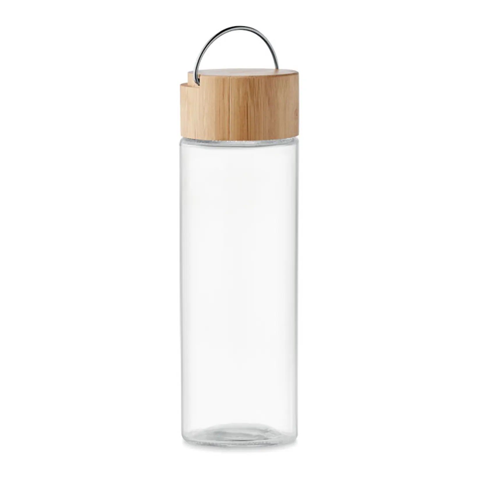 Bild på Glasflaska med bambulock 500ml Bild på Glasflaska med bambulock 500ml