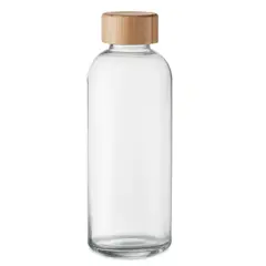 Bild på Glasflaska med bambulock 650ml