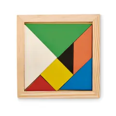 Bild på Tangram-pussel i trä