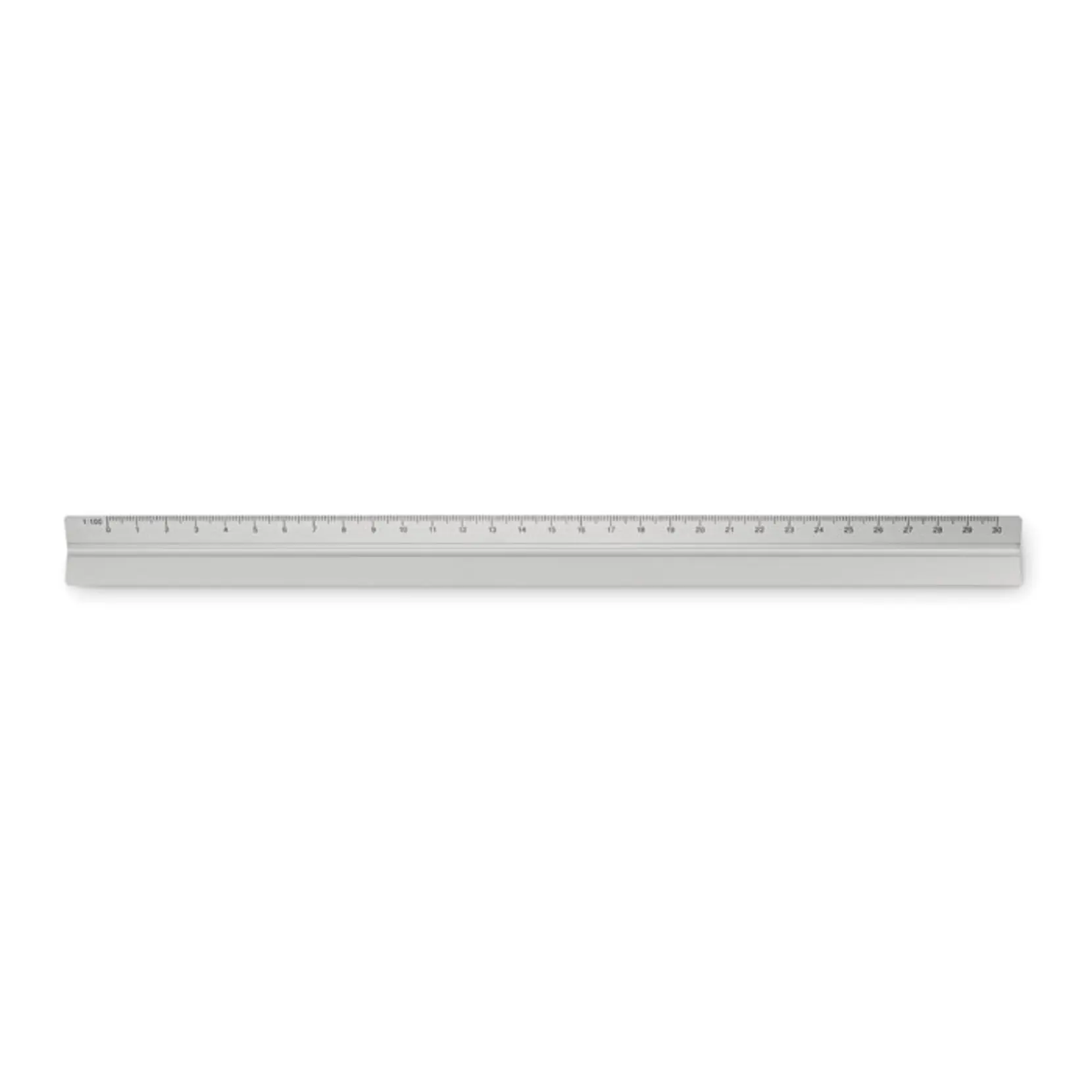 Bild på 30cm arkitektlinjal i aluminium Bild på 30cm arkitektlinjal i aluminium