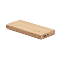 Bild på 6000 mAh Powerbank i bambu