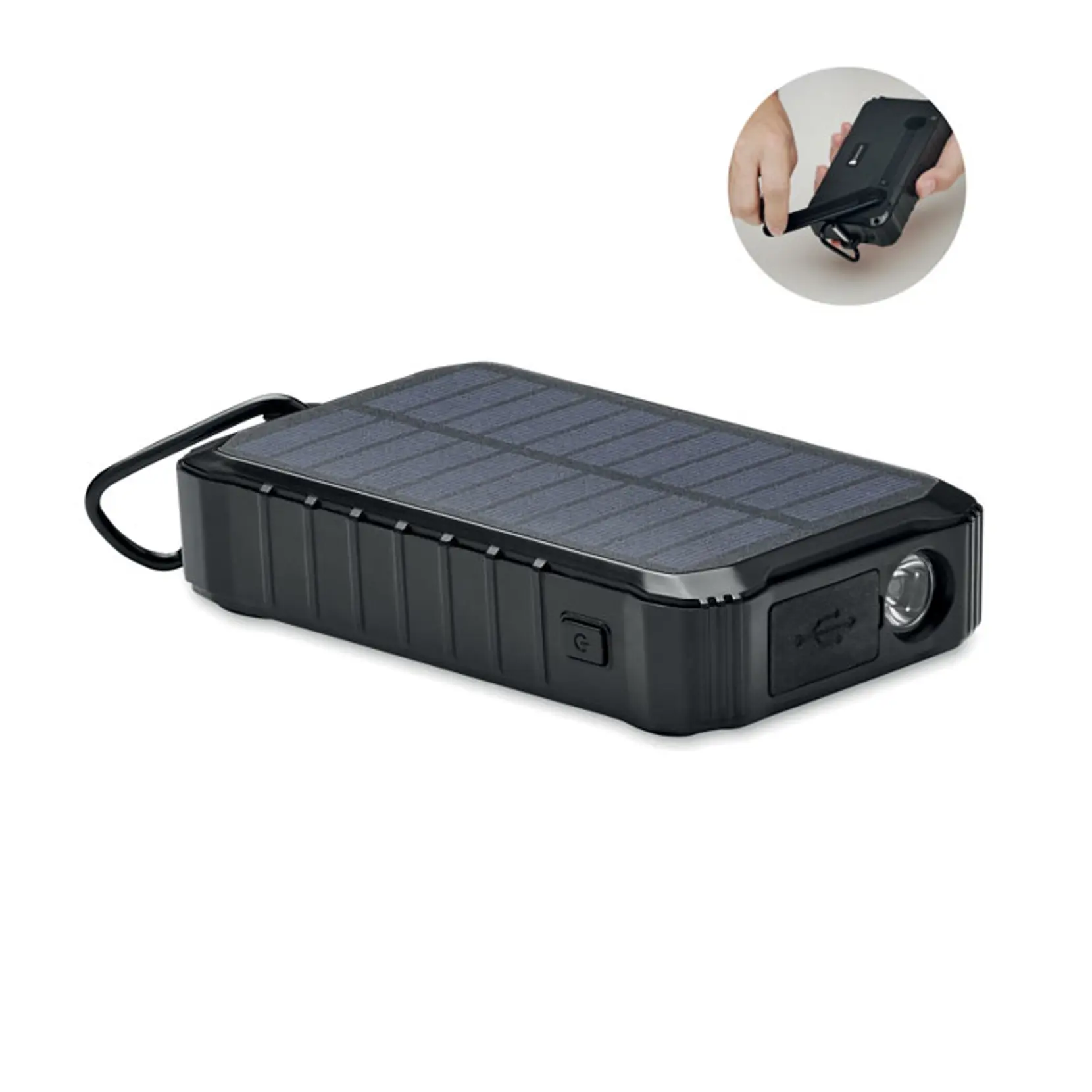 Bild på 8000mAh laddare solcellsdynamo Bild på 8000mAh laddare solcellsdynamo
