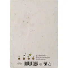 Bild på A5-blad fröpapper vildblommor