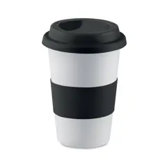 Bild på Keramik mugg med lock och grep