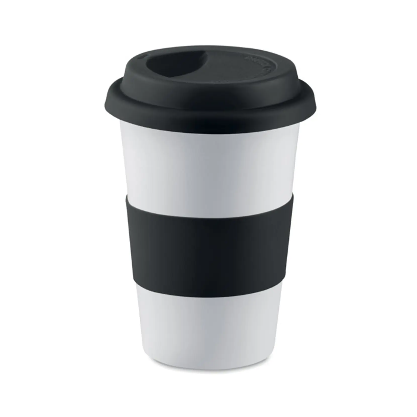 Bild på Keramik mugg med lock och grep Bild på Keramik mugg med lock och grep