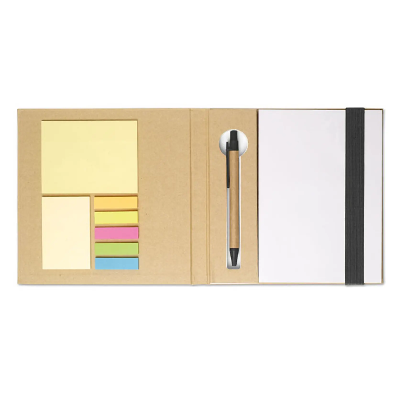 Bild på Block med post-its och penna Bild på Block med post-its och penna