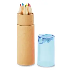 Bild på 6 färgpennor i rör
