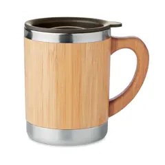 Bild på Mugg rostfritt och Bambu 300ml