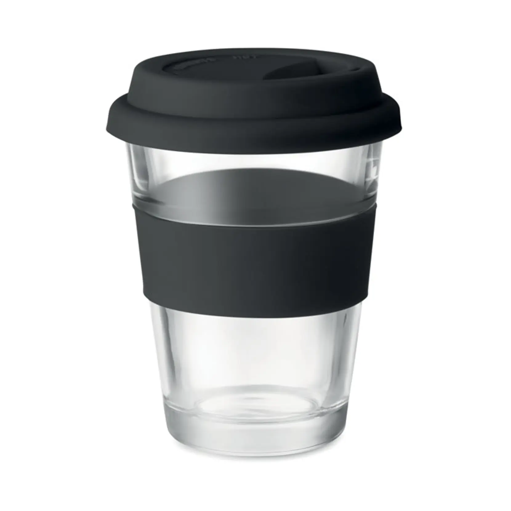 Bild på Take away mugg i glas Bild på Take away mugg i glas