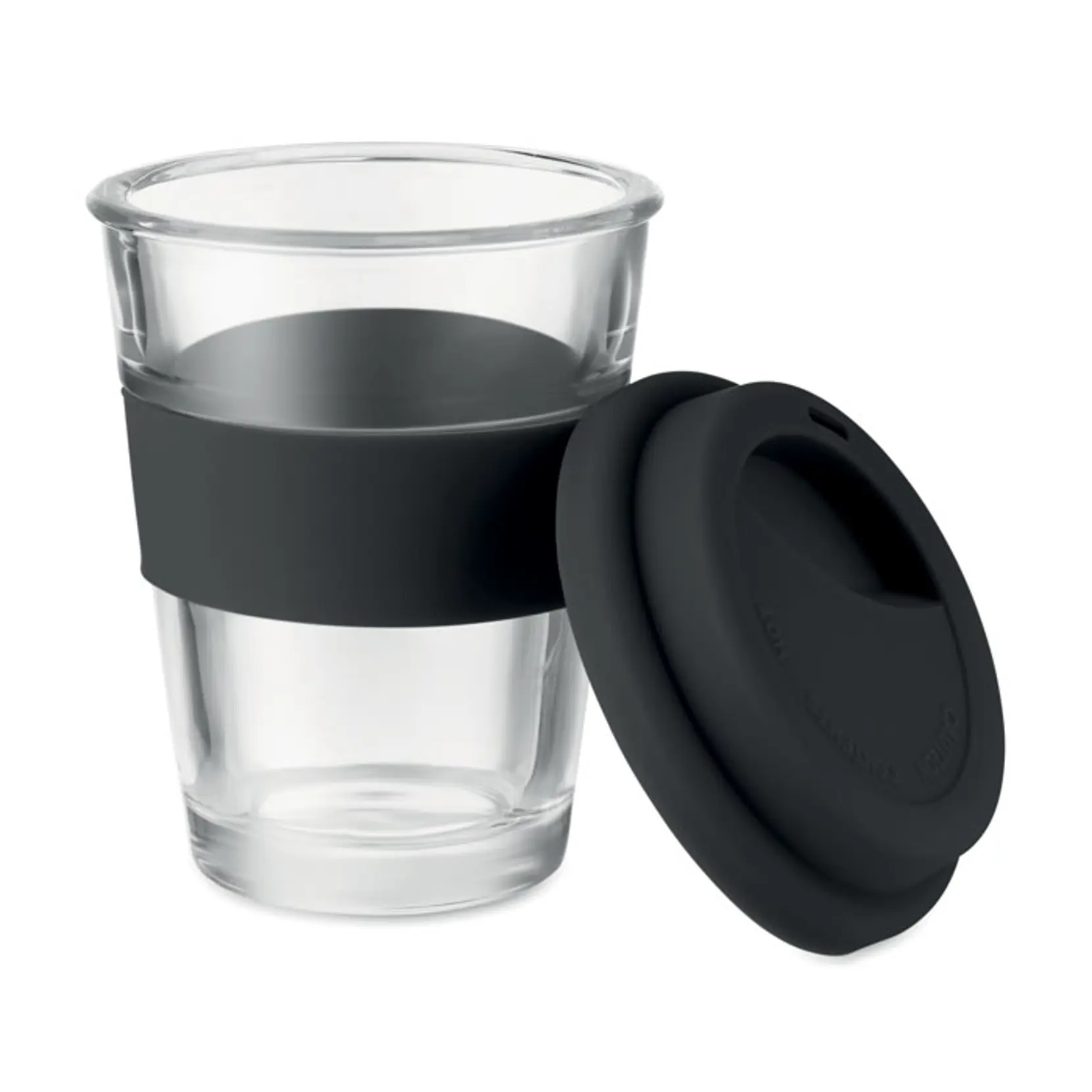 Bild på Take away mugg i glas Bild på Take away mugg i glas