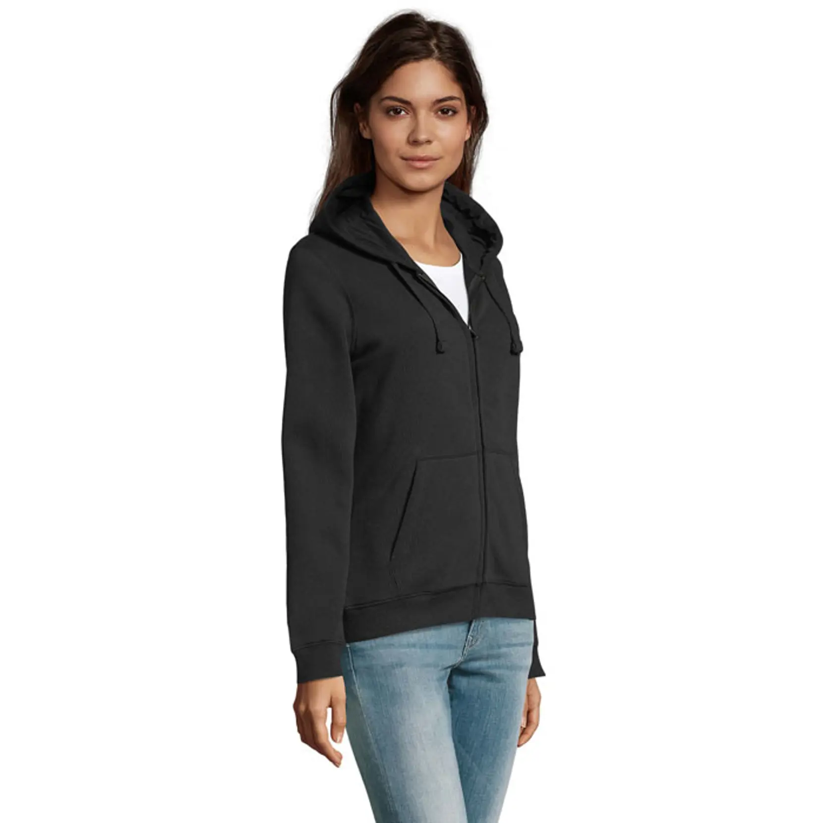 Bild på SPIKE DAM ZIP HOOD SWEAT