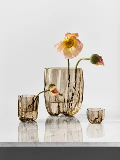 Bild på Crackle vase taupe 270mm