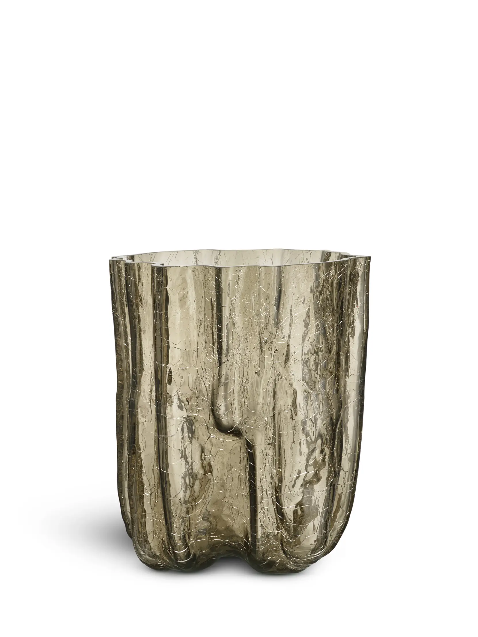 Bild på Crackle vase taupe 270mm Bild på Crackle vase taupe 270mm