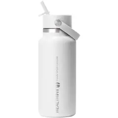 Bild på Hydro Flask Wide Mouth 946ml isolerad vattenflaska i rostfritt stål med lock med sugrör