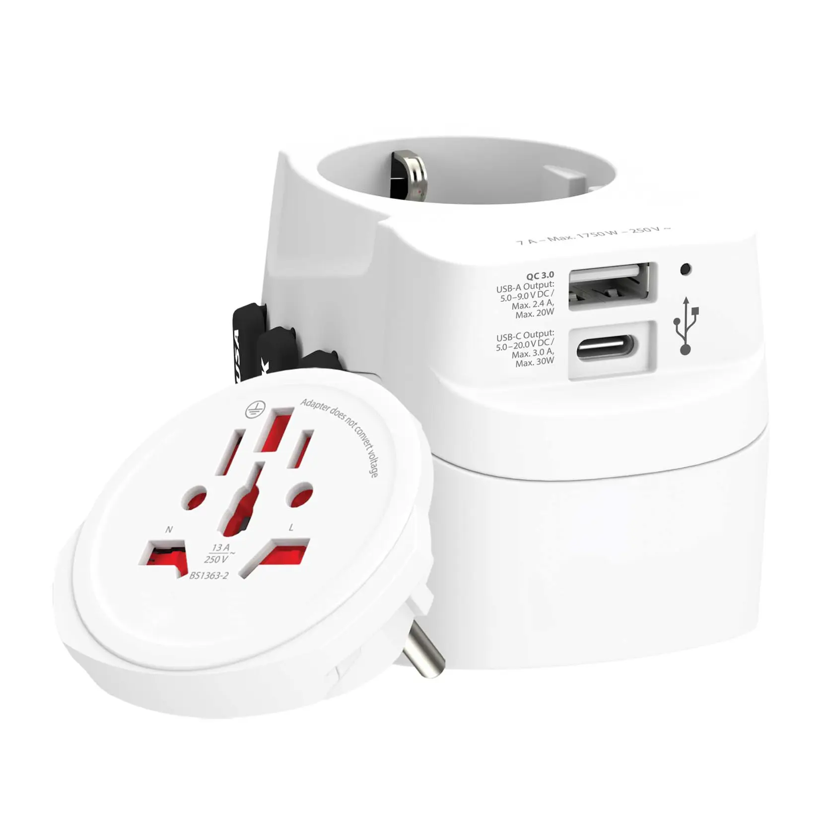 Bild på SKROSS® PRO Light USB AC30PD världsadapter Bild på SKROSS® PRO Light USB AC30PD världsadapter