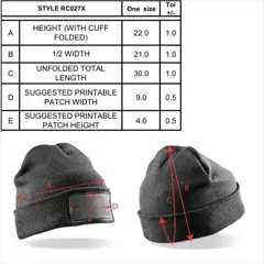 Bild på Double Knit Printers Beanie