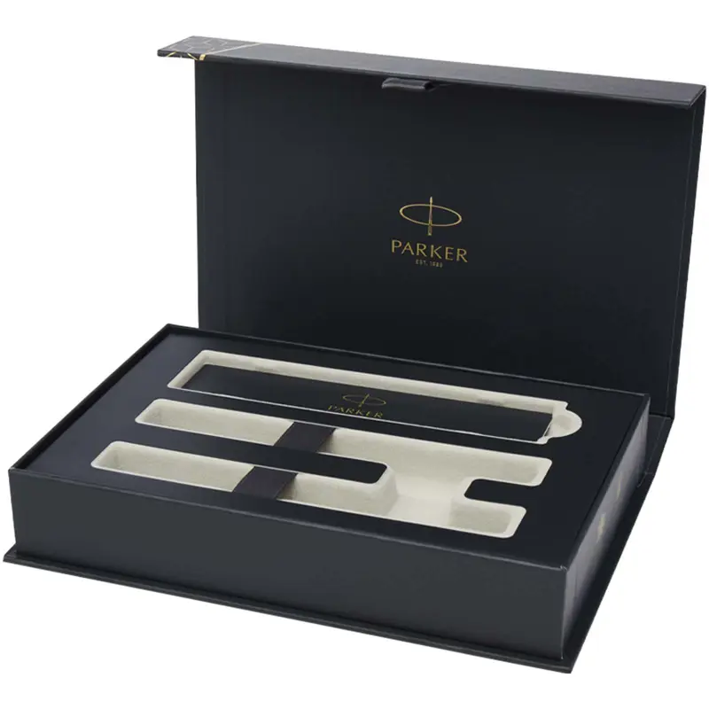 Bild på Parker IM Essentials-set med rollerball- och kulspetspenna – silver