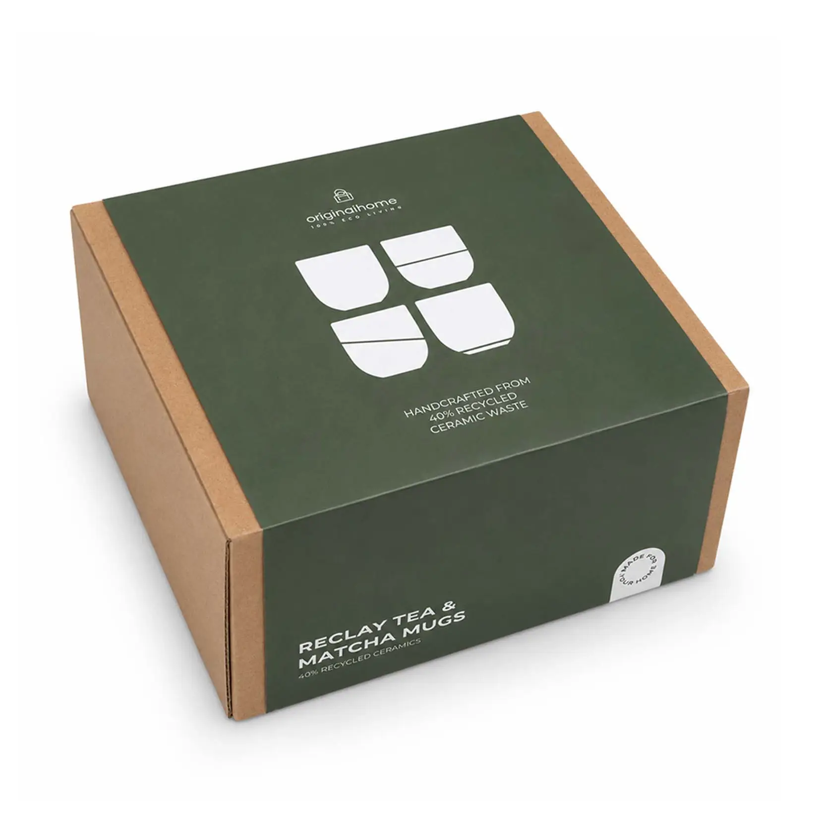 Bild på Originalhome Reclay 350 ml set med muggar för te och matcha Bild på Originalhome Reclay 350 ml set med muggar för te och matcha