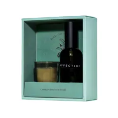 Bild på Wellmark gåvoset med 100 ml rumsdoft och 70 ml Tender Affection-ljus